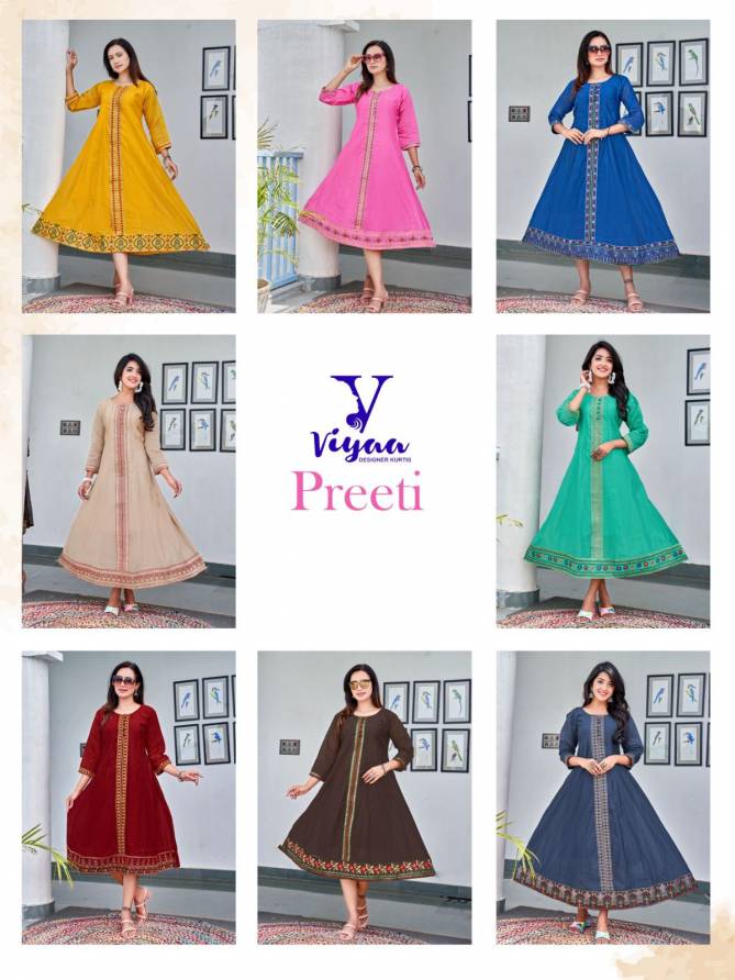Preeti By Viyaa Modal Anarkali Kurtis Wholesale Suppliers In Mumbai